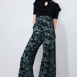 'Moonlit Marsh' Wide Leg Pants