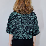 'Moonlit Marsh' Boxy Button-Up