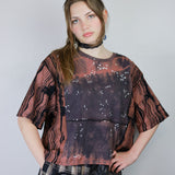 'Stars In Yr Eyes' Cropped Unisex Tee (Size 2)