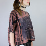 'Stars In Yr Eyes' Cropped Unisex Tee (Size 2)