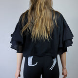 'It's Her Home' Ruffle Tee in Rust (Size 1)