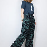 'Moonlit Marsh' Unisex Straight Leg Crêpe Pants