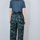 'Moonlit Marsh' Unisex Straight Leg Crêpe Pants