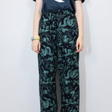 'Moonlit Marsh' Unisex Straight Leg Crêpe Pants