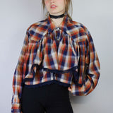 Red Ruffle 'Saloon Blouse'