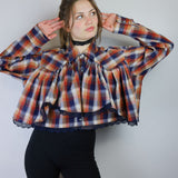 Red Ruffle 'Saloon Blouse'