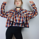 Red Ruffle 'Saloon Blouse'