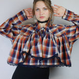 Red Ruffle 'Saloon Blouse'