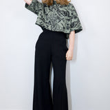 Moss 'Moonlit Marsh' Twill Boxy Button-Up