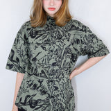 Moss 'Moonlit Marsh' Unisex Twill Button-Up