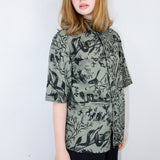 Moss 'Moonlit Marsh' Unisex Twill Button-Up