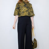 Ochre 'Night Watch' Twill Boxy Button-Up