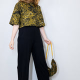 Ochre 'Night Watch' Twill Boxy Button-Up