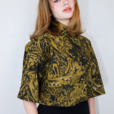 Ochre 'Night Watch' Twill Boxy Button-Up