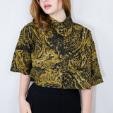 Ochre 'Night Watch' Twill Boxy Button-Up