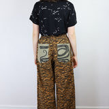 'Wild Wild Life' Patchwork Crepe Pants (Sizes 1 & 2)
