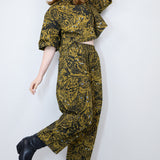 Ochre 'Night Watch' Twill Boxy Button-Up