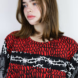 'Barbed Wire' Boxy Long Sleeve (Size 2)