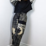 'Unknown' Patchwork Crepe Pants (Size 1)
