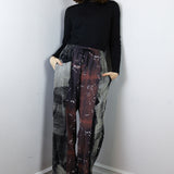 'Geode' Patchwork Crepe Pants (Size 1)