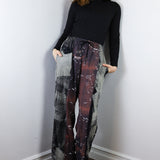 'Geode' Patchwork Crepe Pants (Size 1)