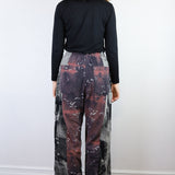 'Geode' Patchwork Crepe Pants (Size 1)