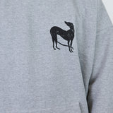 Black 'Hound' on Grey Hoodie