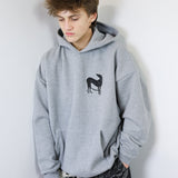 Black 'Hound' on Grey Hoodie