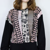 'Blushing' Patchwork Bodice Boxy Long Sleeve (Sizes 1, 2, & 3)