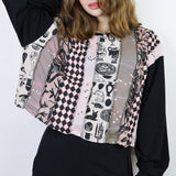 'Blushing' Patchwork Bodice Boxy Long Sleeve (Sizes 1, 2, & 3)