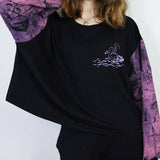 Amethyst 'Two Headed Swan' Boxy Long Sleeve (Sizes 1, 2, & 3)