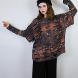 'Torn' Hand Dyed Loose Tee (Sizes 1 & 2)