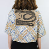 'Brush Stroke Plaid' Boxy Button-Up (Sizes 1 & 2)