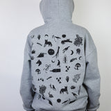 Black 'Hound' on Grey Hoodie