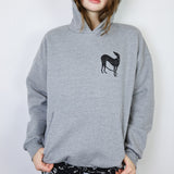 Black 'Hound' on Grey Hoodie