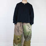 'Utility' Patchwork Pants (Size 2)