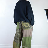 'Utility' Patchwork Pants (Size 2)
