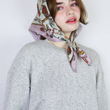 'Nightcrawlers' Silk Scarf