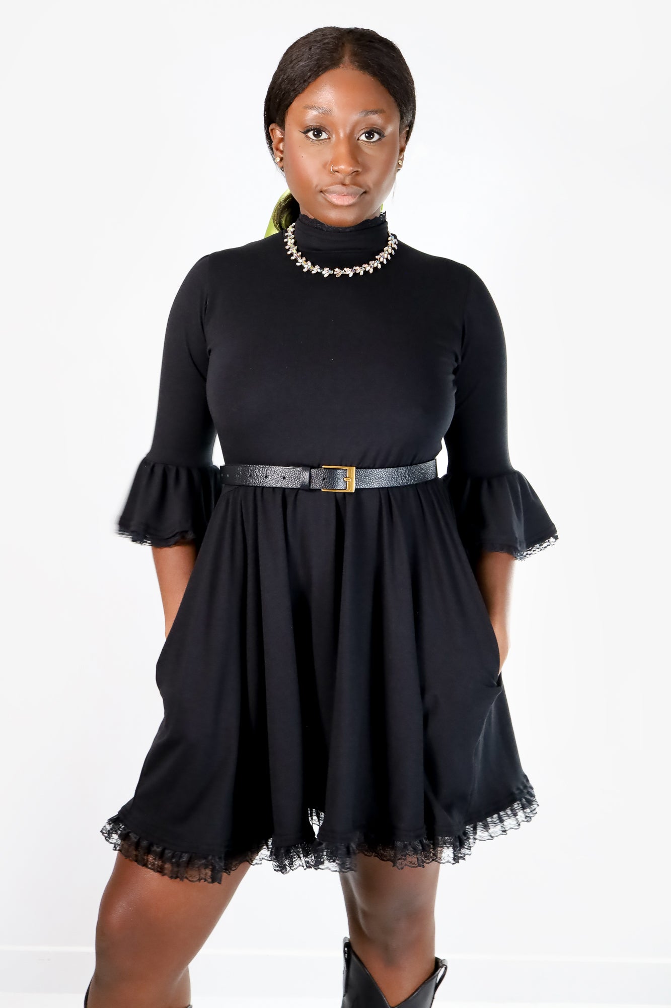 Mini Kiki Dress in Black