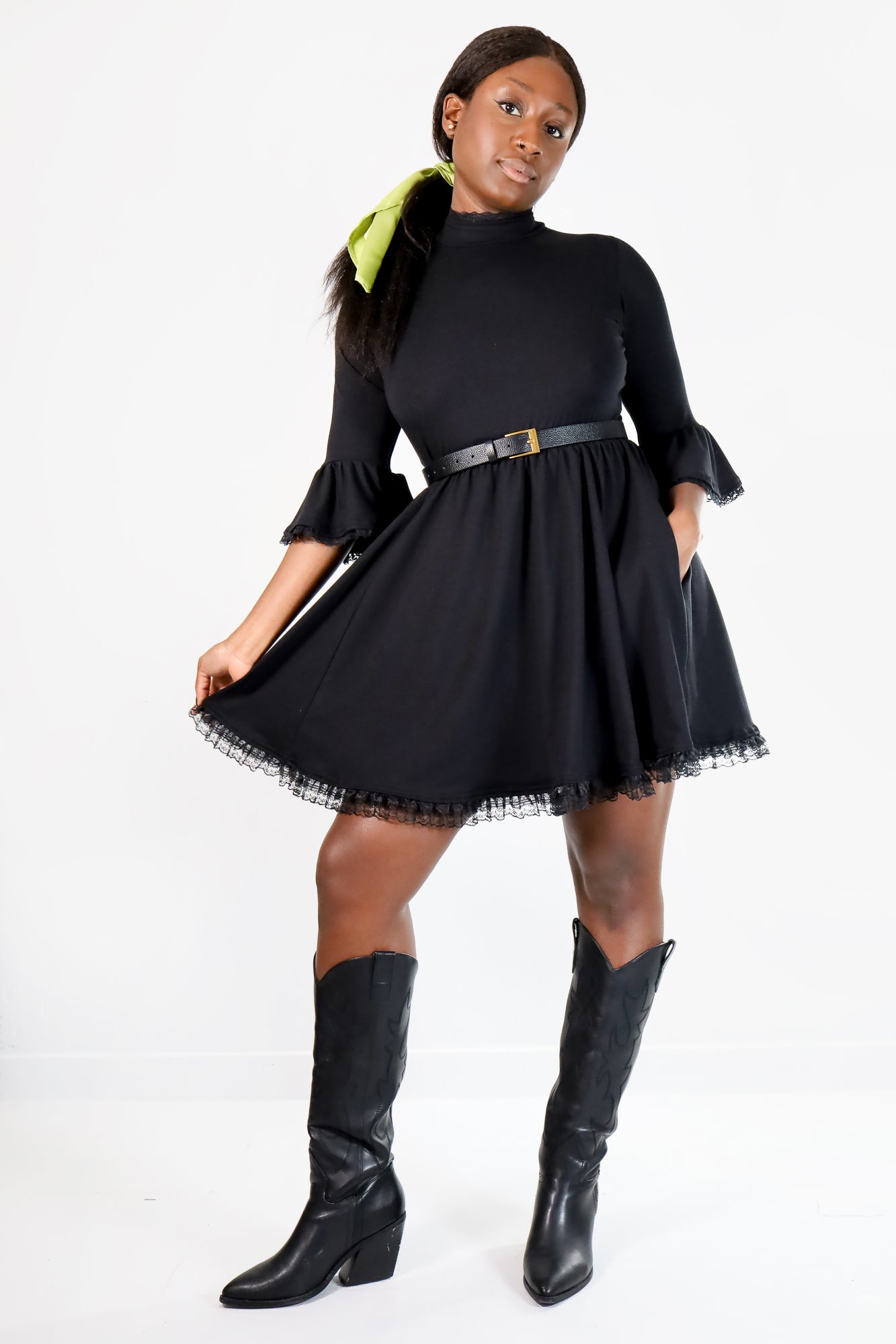Mini Kiki Dress in Black