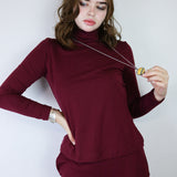 Cranberry Turtleneck