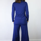 Sapphire High Waisted Wide Leg Pants