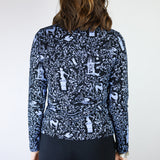 Frost on Black 'Beyond the Gates' Turtleneck