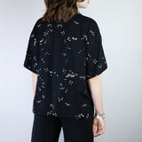 White on Black 'Starlight' Loose Tee