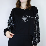 White 'Spellbound' & 'Crystal Cup' Patchwork Boxy Long Sleeve