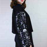 White 'Spellbound' & 'Crystal Cup' Patchwork Boxy Long Sleeve