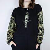 Gold 'Birds of Prey: Vol. 2' Patchwork Boxy Long Sleeve