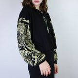 Gold 'Birds of Prey: Vol. 2' Patchwork Boxy Long Sleeve