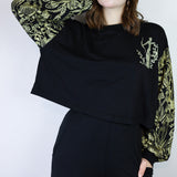 Gold 'Shroomed' & 'Beyond the Gates' Patchwork Boxy Long Sleeve