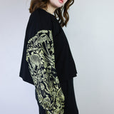Gold 'Shroomed' & 'Beyond the Gates' Patchwork Boxy Long Sleeve